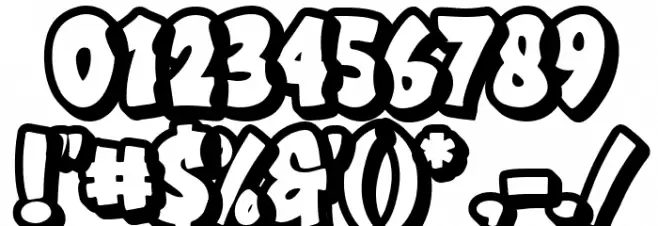 Cruch Branch Outline Font OTHER CHARS