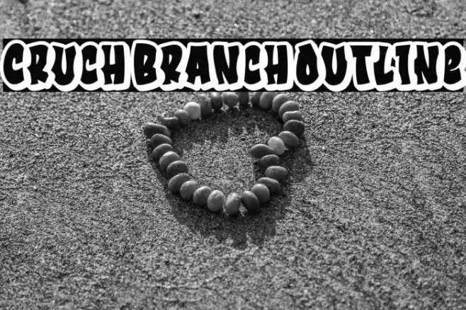 Cruch Branch Outline Font examples