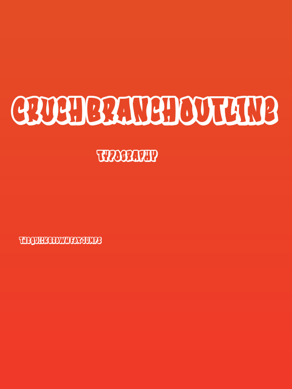 Cruch Branch Outline Poster