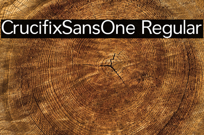 CrucifixSansOne Regular Font examples