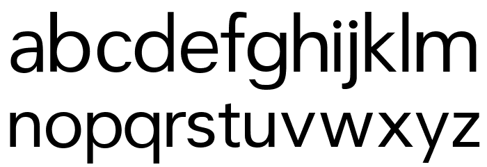 CrucifixSansOne Regular Font LOWERCASE