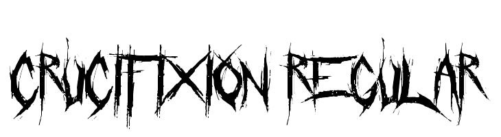 Crucifixion Regular  Frei Schriftart Herunterladen