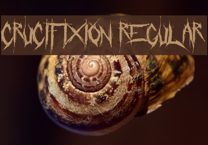 Crucifixion Regular Font examples