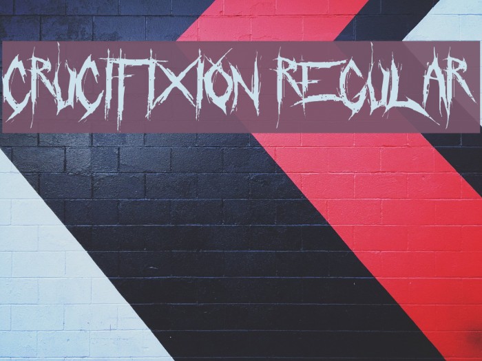 Crucifixion Regular Font examples