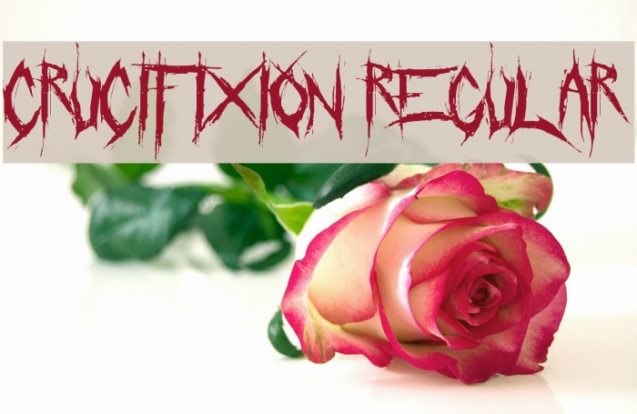 Crucifixion Regular Font examples