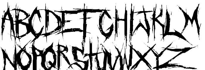 Crucifixion Regular Font LOWERCASE