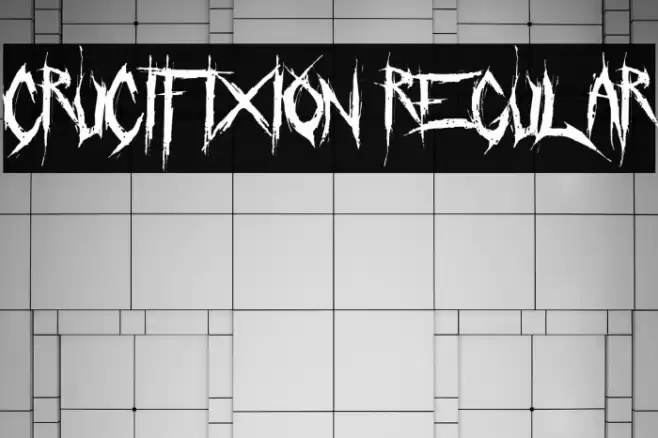 Crucifixion Regular Font examples