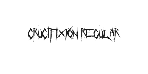 Crucifixion Regular Logo