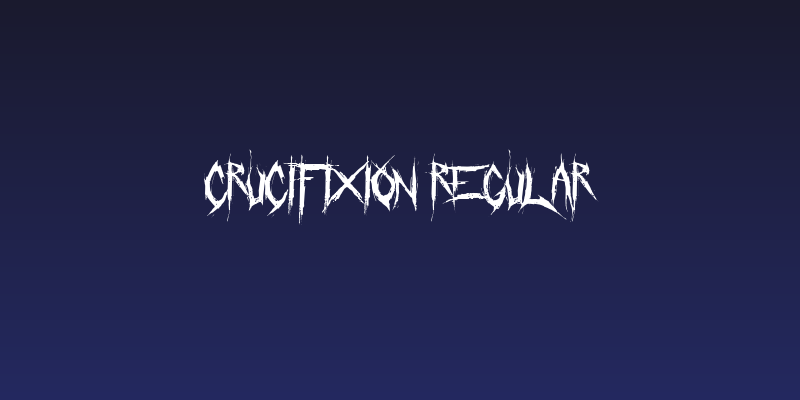 Crucifixion Regular Social Header