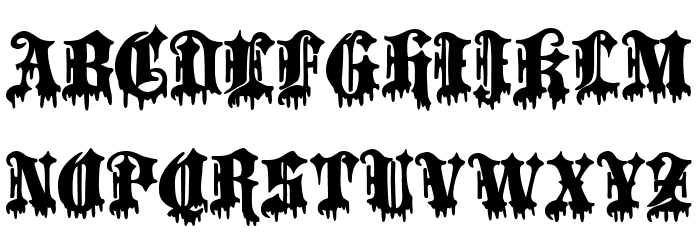 Crucifixion Font Litere mari