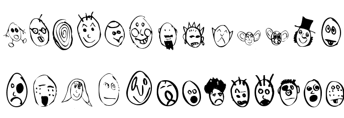 Crud Heads Font LOWERCASE
