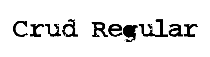Crud Regular Font