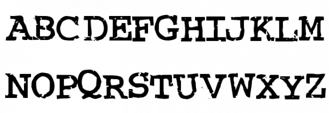 Crud Regular Schriftart Groß