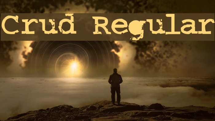 Crud Regular Font examples