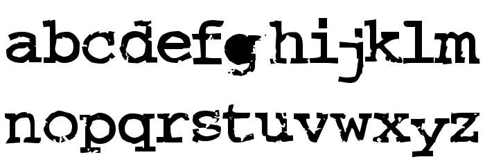 Crud Regular Font LOWERCASE