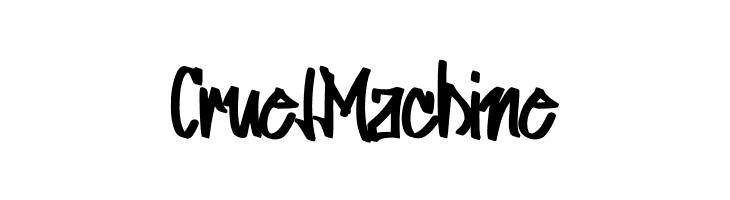 Cruel Machine  Скачать бесплатные шрифты
