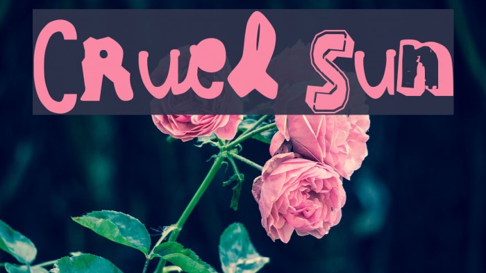Cruel Sun Font examples