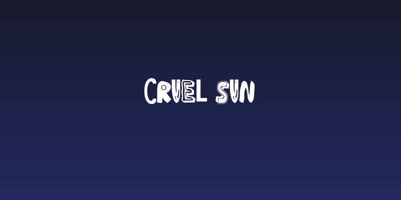 Cruel Sun Social Header