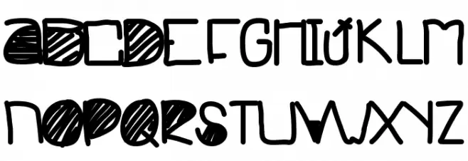 CruelSummer Font UPPERCASE