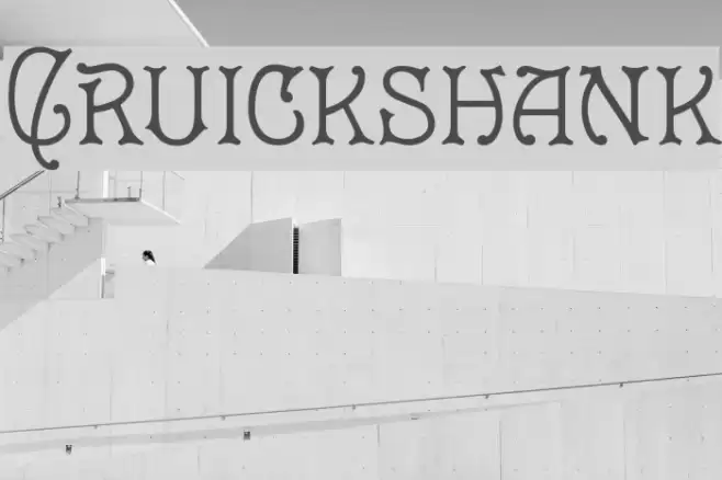 Cruickshank フォント examples