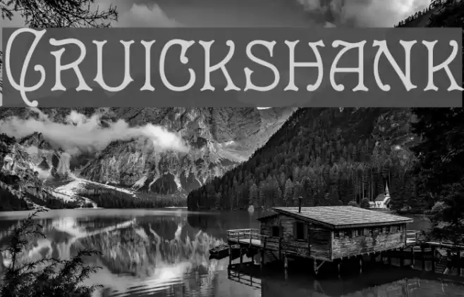Cruickshank フォント examples