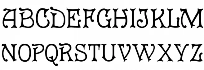 Cruickshank フォント 小文字