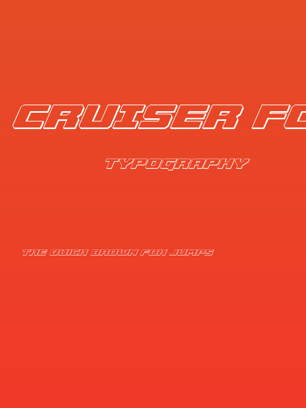 Cruiser Fortress 3D Italic Poster