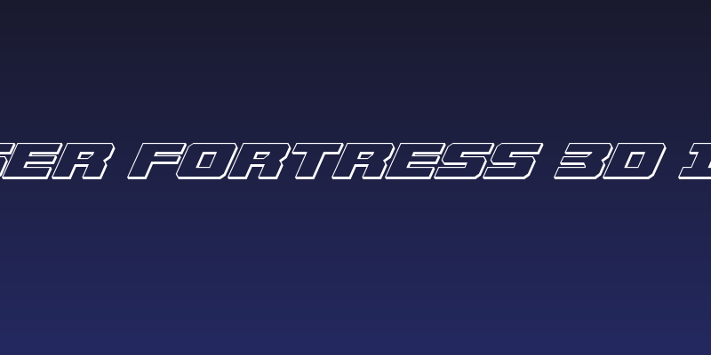 Cruiser Fortress 3D Italic Social Header