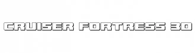 Cruiser Fortress 3D  免费字体下载