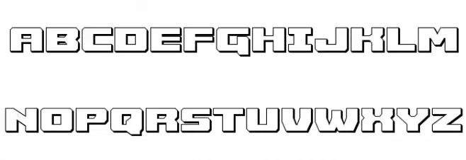 Cruiser Fortress 3D Шрифта ВЕРХНИЙ