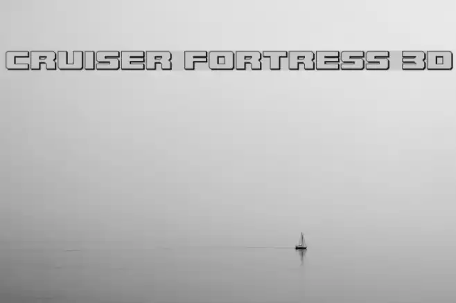 Cruiser Fortress 3D Font examples