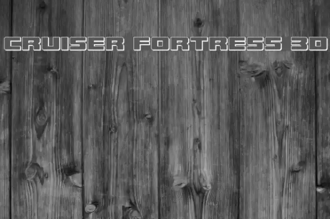 Cruiser Fortress 3D Font examples