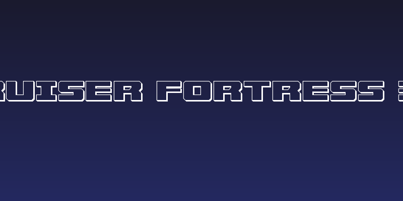 Cruiser Fortress 3D Social Header