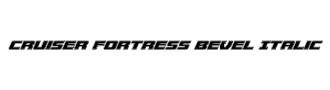 Cruiser Fortress Bevel Italic  免费字体下载