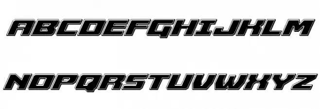 Cruiser Fortress Bevel Italic Fuentes MAYÚSCULAS