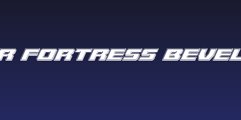 Cruiser Fortress Bevel Italic Social Header