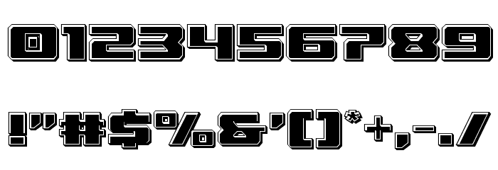 Cruiser Fortress Bevel Font OTHER CHARS