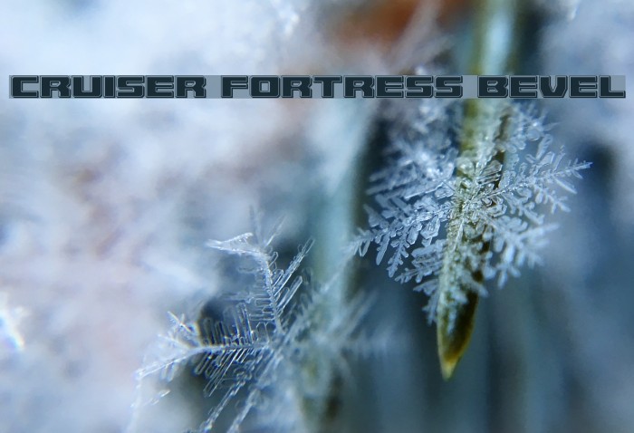 Cruiser Fortress Bevel Font examples