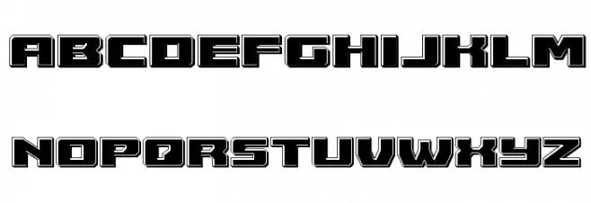 Cruiser Fortress Bevel خط أحرف صغيرة