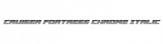 Cruiser Fortress Chrome Italic  免费字体下载