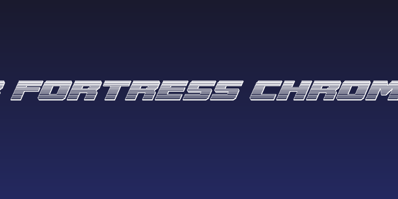 Cruiser Fortress Chrome Italic Social Header