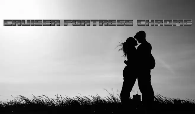 Cruiser Fortress Chrome Font examples