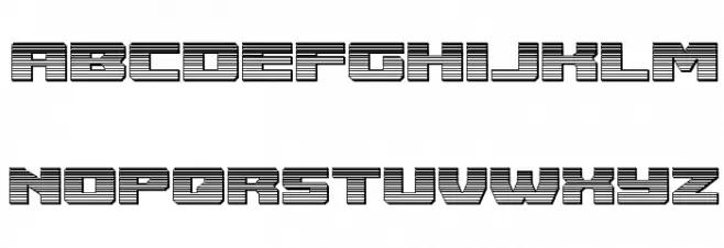 Cruiser Fortress Chrome फ़ॉन्ट लोअरकेस