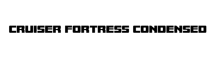 Cruiser Fortress Condensed  免费字体下载