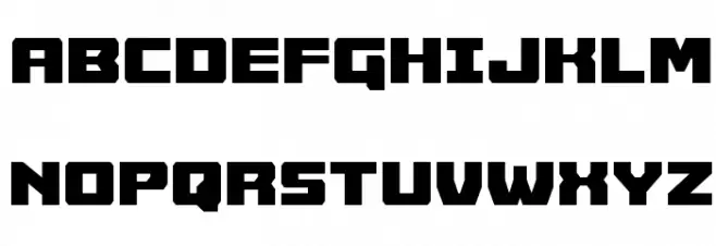 Cruiser Fortress Condensed फ़ॉन्ट अपरकेस