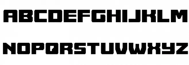 Cruiser Fortress Condensed Font LOWERCASE