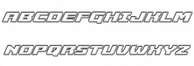 Cruiser Fortress Engraved Italic Шрифта ВЕРХНИЙ