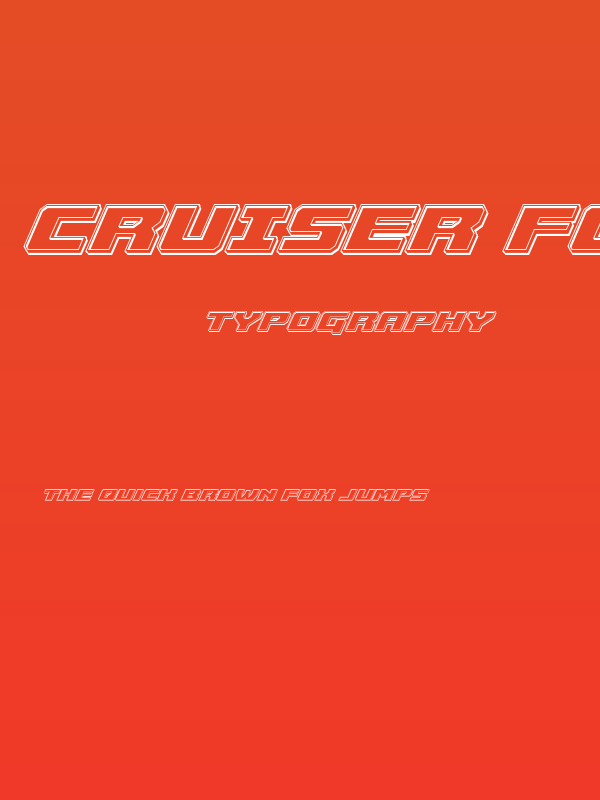 Cruiser Fortress Engraved Italic Poster