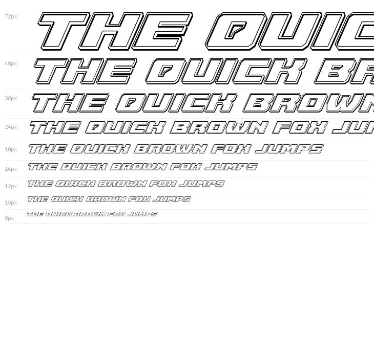 Cruiser Fortress Engraved Italic Waterfall