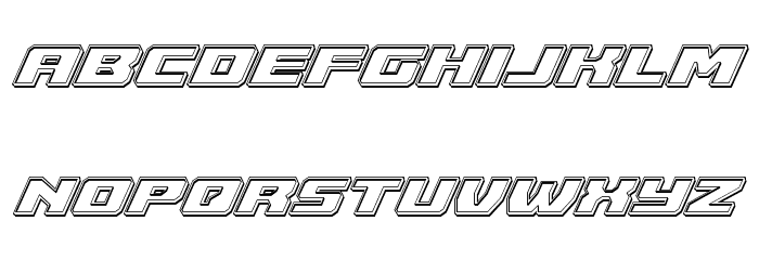 Cruiser Fortress Engraved Italic Font LOWERCASE